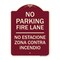 Signmission No Estacione Zona Contra Incendio Heavy-Gauge Aluminum Architectural Sign, 24" H, BU-1824-23848 A-DES-BU-1824-23848 - alternate 1